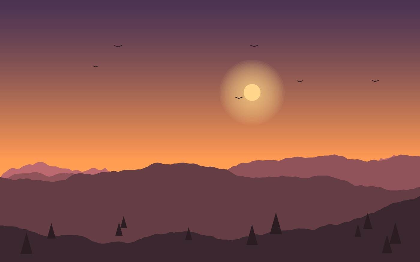 Landschapsillustratie