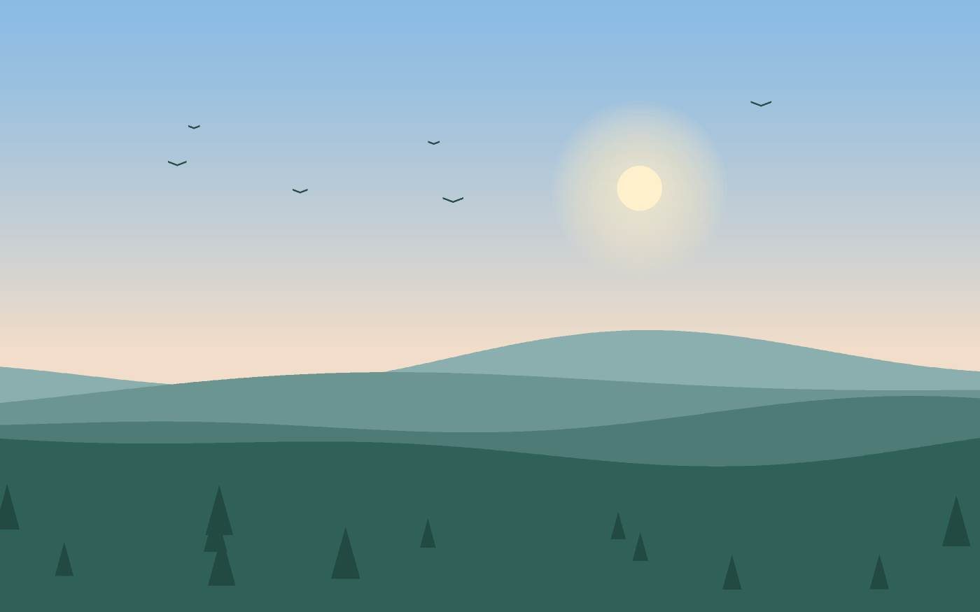 Landschaftsillustration