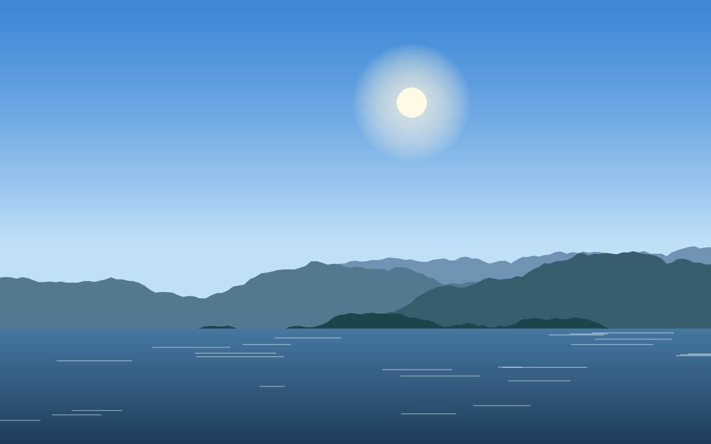 Illustrazione di un paesaggio