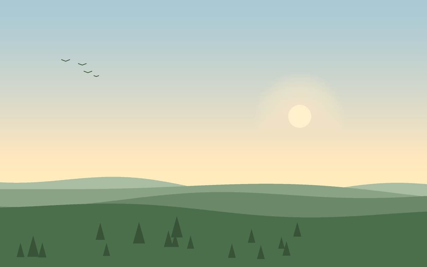 Landschapsillustratie