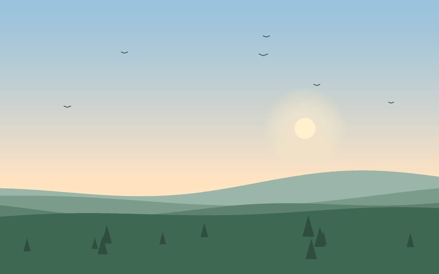 Landschapsillustratie
