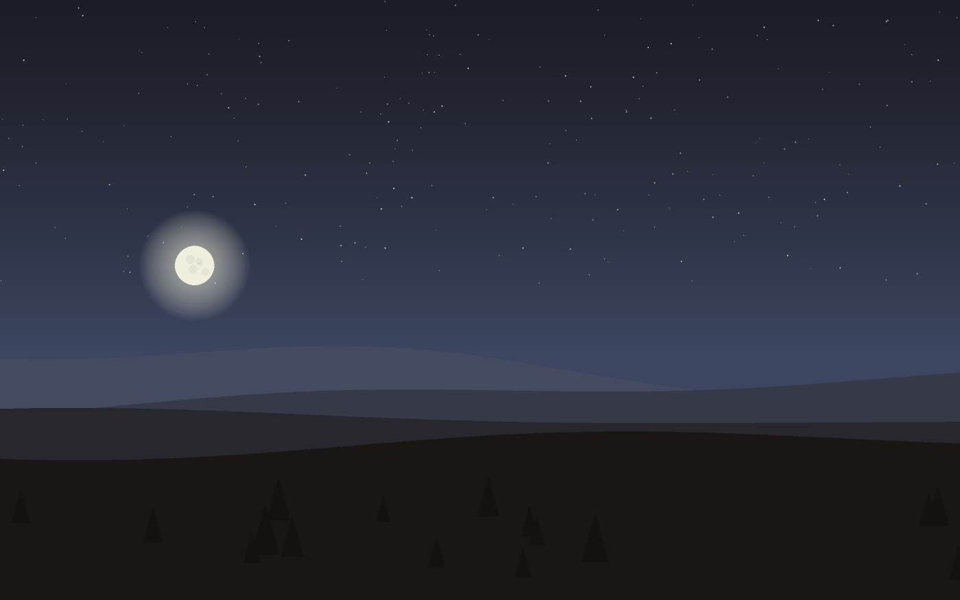 Ilustração de uma paisagem